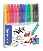 PILOT PEN - Pilot FriXion Colourng, Medium, 12 Farben, Schwarz, Blau, Braun, Grün, Hellblau, Orange, Pink, Rot, Türkis,