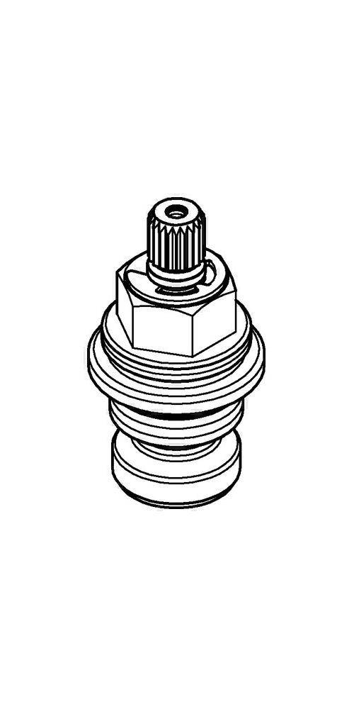 GROHE Oberteil 45964, 1/2Zoll kurze Spindel