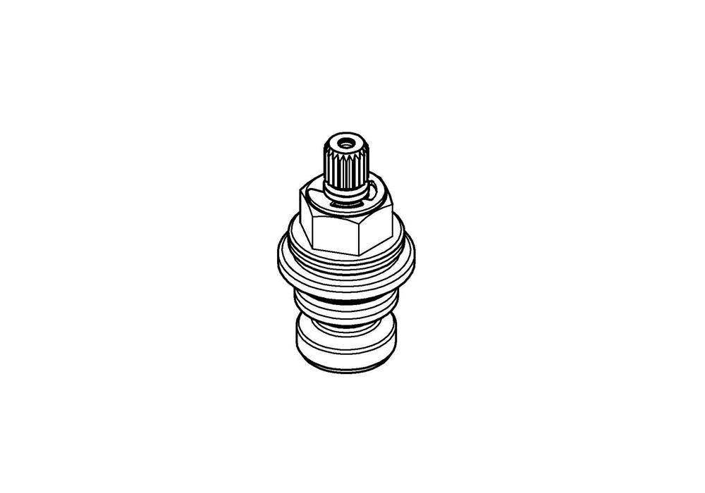 GROHE Oberteil 45964, 1/2Zoll kurze Spindel