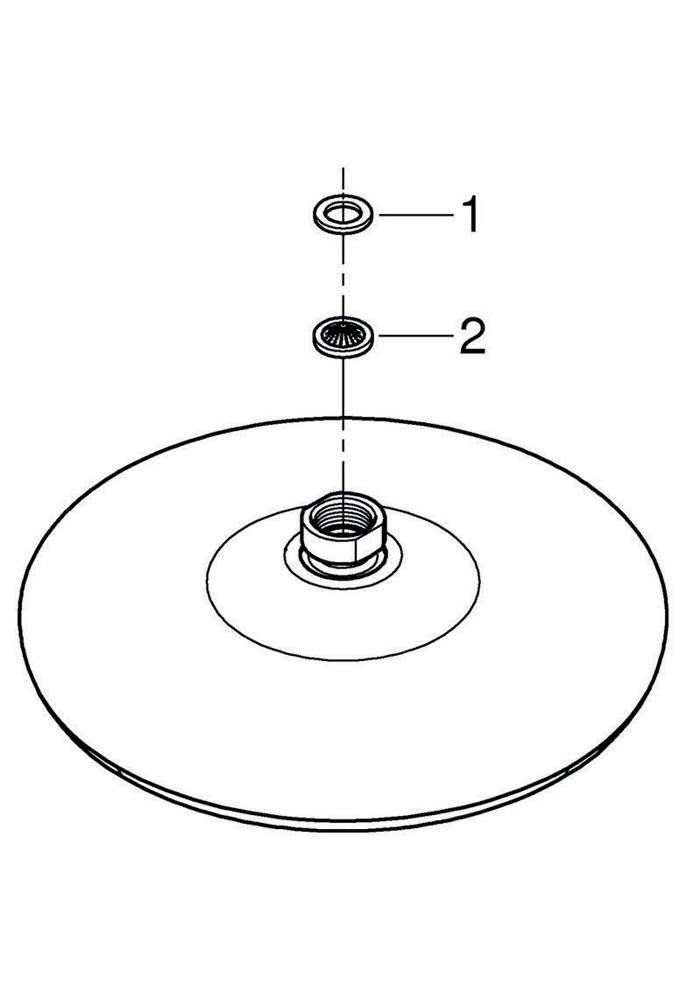 GROHE Kopfbrause Tempesta 210 d= 210mm, Water Saving 9,5 l/min chrom