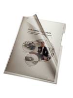 ESSELTE LEITZ - bene - L-förmiger Ordner - für A4 - Grau transparent (Packung mit 100)