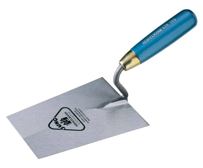 Maurerkelle L.160mm B.115mm m.Buchenholzheft,S-Hals STA HENKELMANN