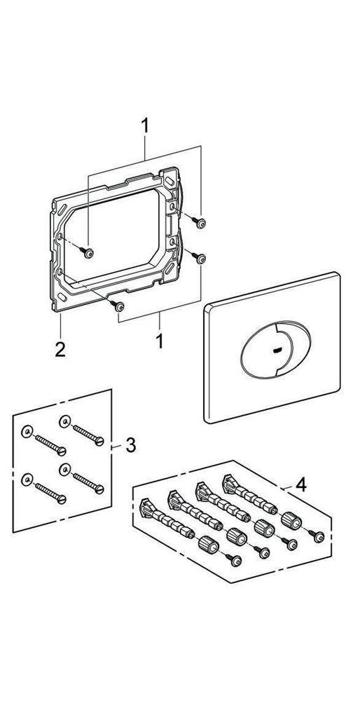 GROHE Abdeckplatte SKATE AIR 156x197mm awe alpinweiß