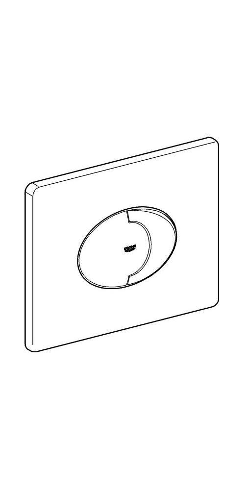 GROHE Abdeckplatte SKATE AIR 156x197mm awe alpinweiß