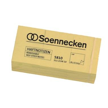 Soennecken Haftnotiz 5810 50x40mm hellgelb 12x100Blatt 12 St./Pack. - Artikel: 111213610