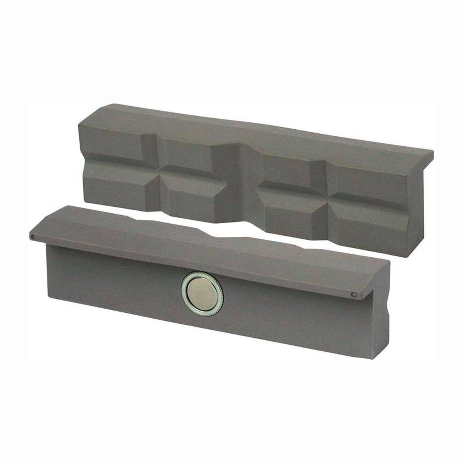 Akustische Schaumstoff-Bassfallen, bestehend aus zwei grauen, kantig geformten Platten, die darauf ausgelegt sind, Niederfrequenz-Rauschen in Tonstudios zu reduzieren.