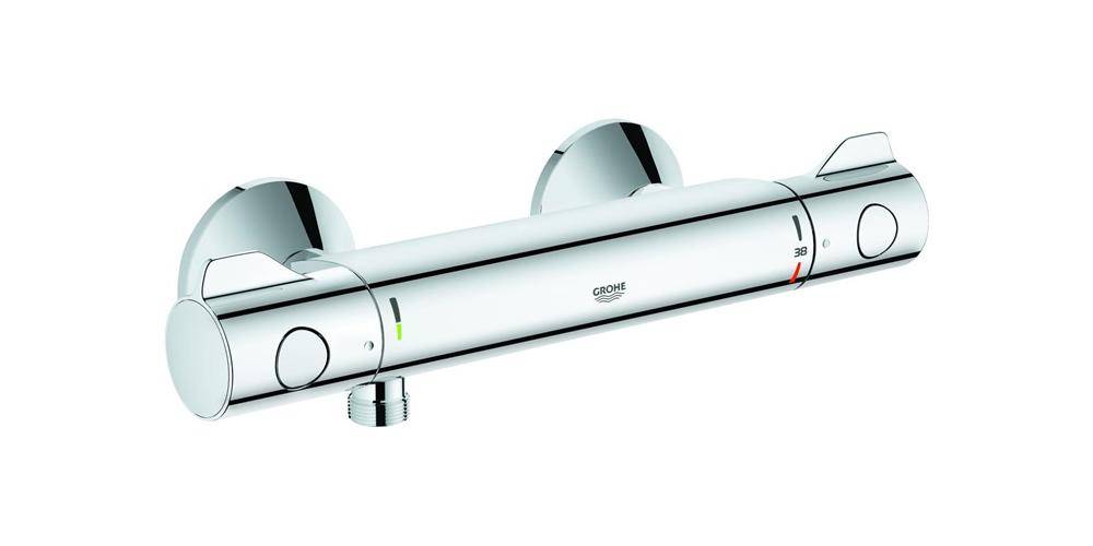 GROHE Thermostat-Brausebatterie GROHTHERM 800 1/2Zoll, S-Anschlüsse