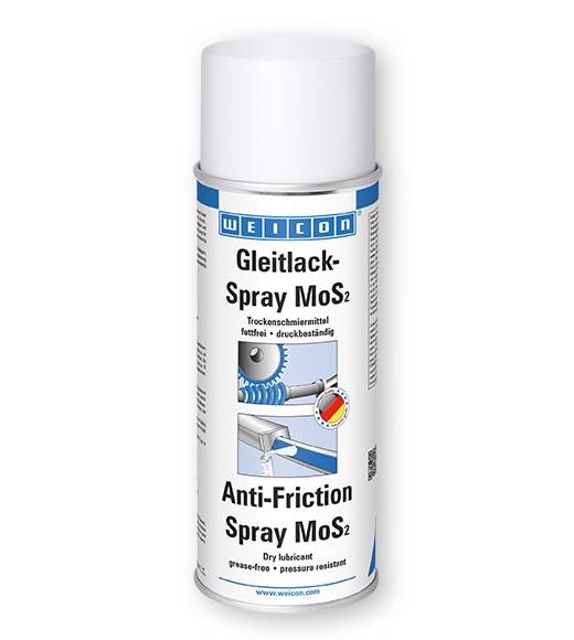WEICON 11539400 Gleitlack-Spray, 400 ml fettfreies Trockenschmiermittel