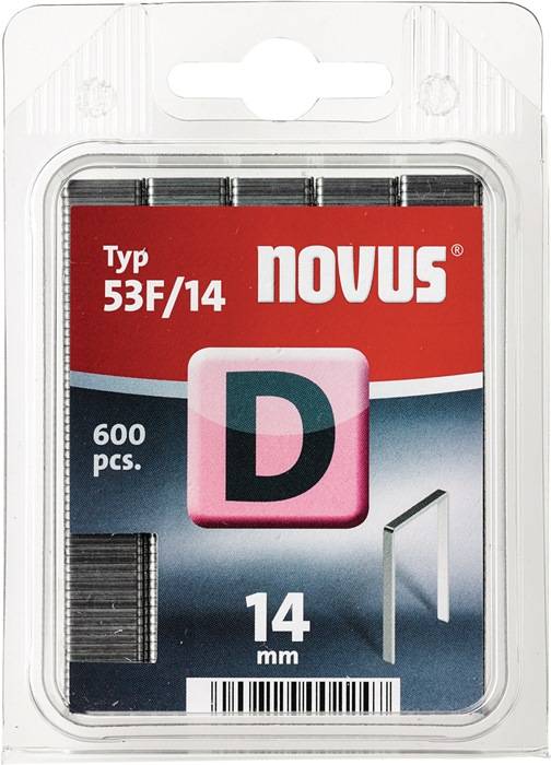 Flachdrahtklammer D Typ 53 F Klammer-B.11,3mm 14mm 1,25mm 600 St.NOVUS