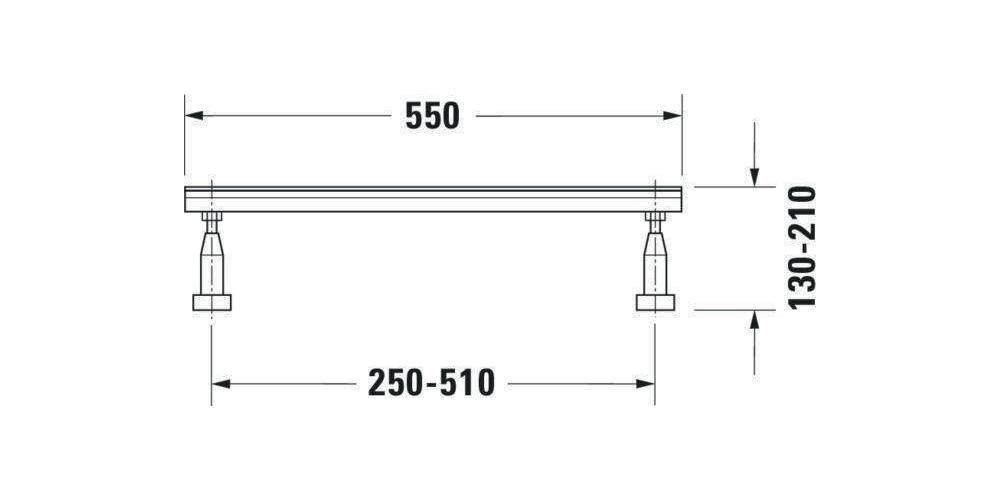 Duravit Fußgestell 2 Stück