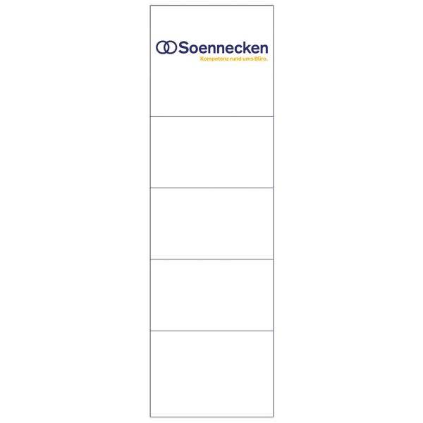 Einsteckrückenschild 3349 57x190mm weiß 10 Stück