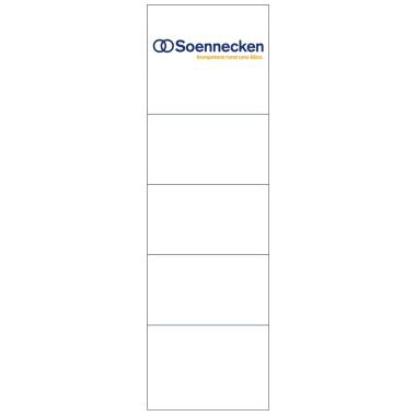 Soennecken Einsteckrückenschild 3349 57x190mm weiß 10 St./Pack. - Artikel: 120099001