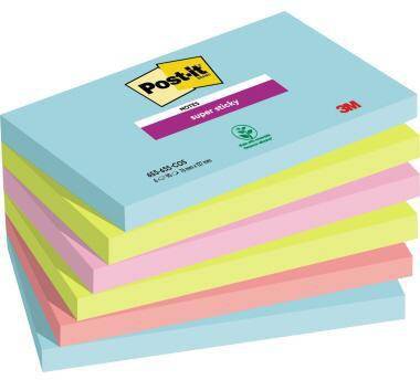 Post-it Haftnotiz Super Sticky 655-6SS-COS 127x76mm 6St.