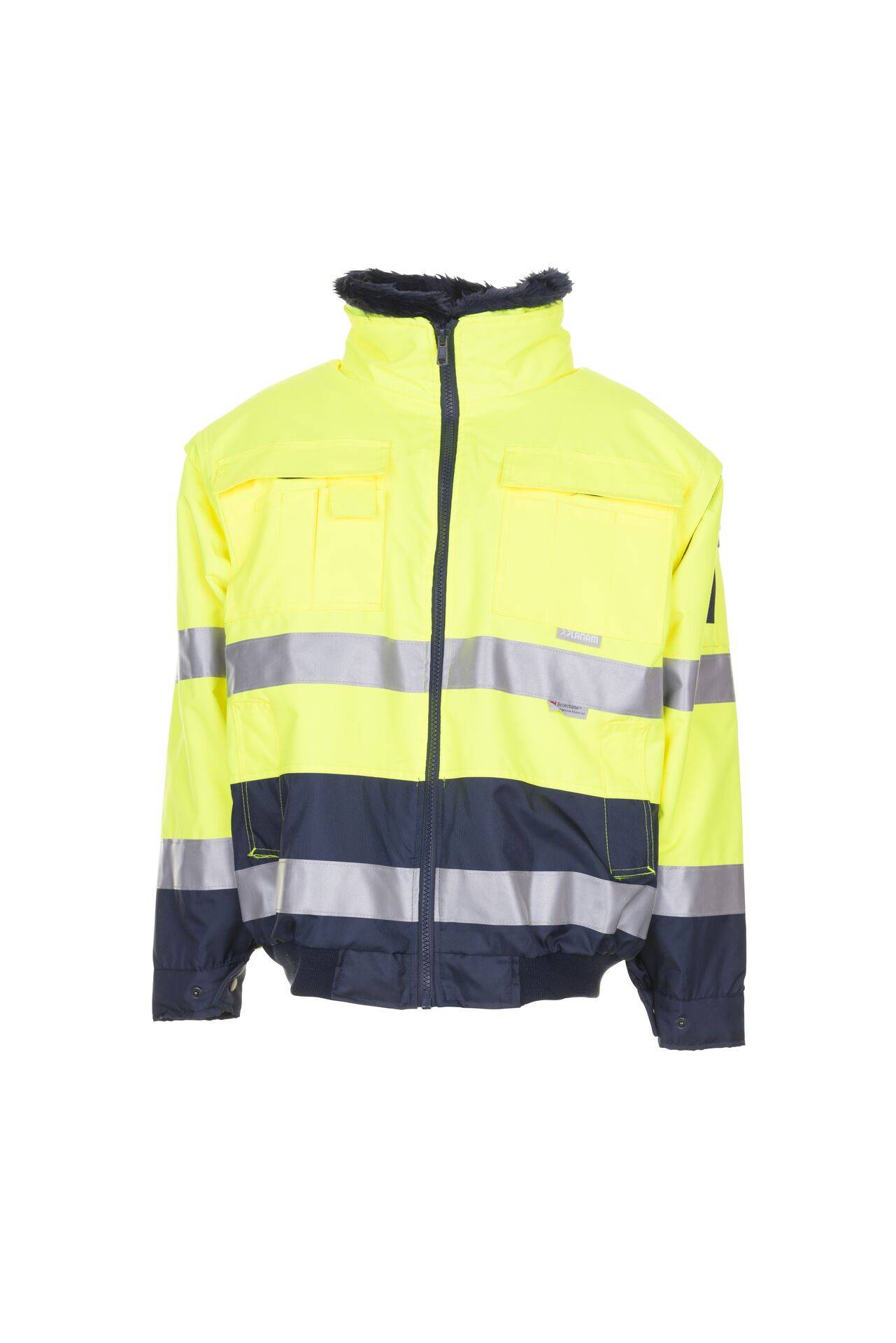 Warnschutz Comfortjacke gelb/marine Größe 4XL