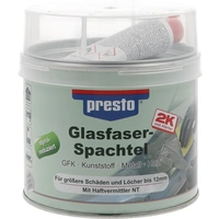 2K-Glasfaserspachtel prestolith® ext.grau-grün,Härter rot 1000g Dose PRESTO 2K-Glasfaserspachtel prestolith® ext.grau-grün,Härter rot 1000g Dose PRESTO