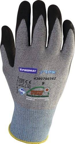 PROMAT Handschuhe Flex N Gr.8 grau/schwarz EN 388 Kategorie II