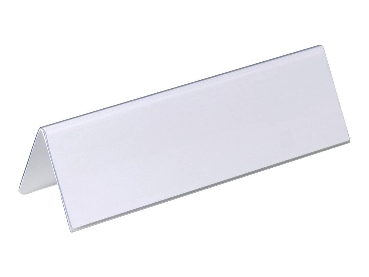 DURABLE - Schildhalterung - Desktop - für 122 x 210 mm, 61 x 210 mm - doppelseitig - durchsichtig (Packung mit 25)