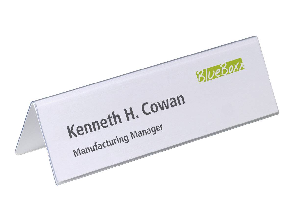 DURABLE - Schildhalterung - Desktop - für 122 x 210 mm, 61 x 210 mm - doppelseitig - durchsichtig (Packung mit 25)