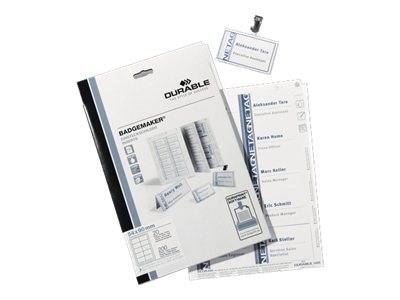 DURABLE - Weiß - 20 Stck. Namensetiketten