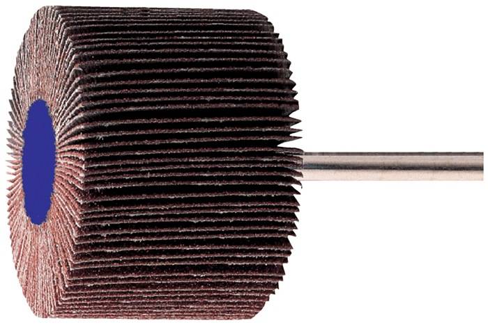 Fächerschleifer Ø60xH30mm K.80 Korund Schaft-D.6mm PROMAT