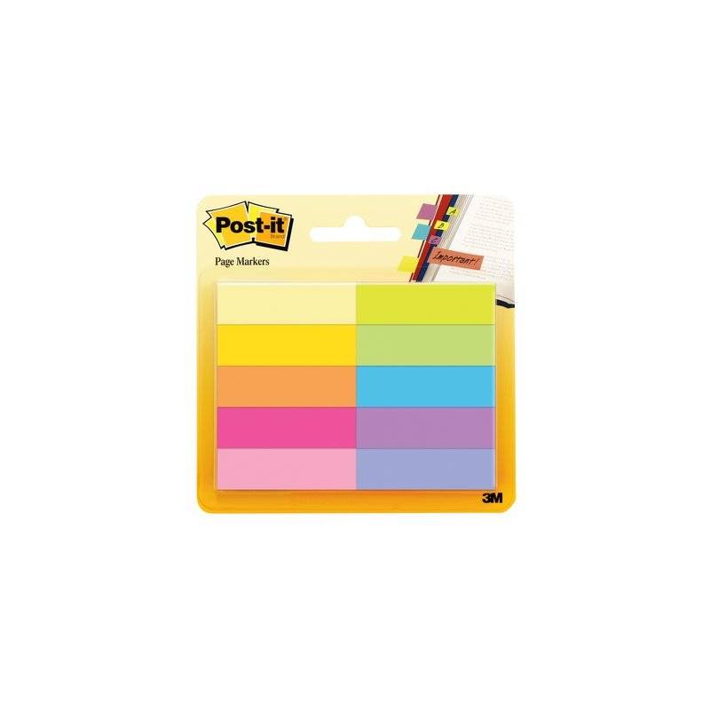 Post-it Haftstreifen Page Marker, Papier, schmal, 10er Pack
