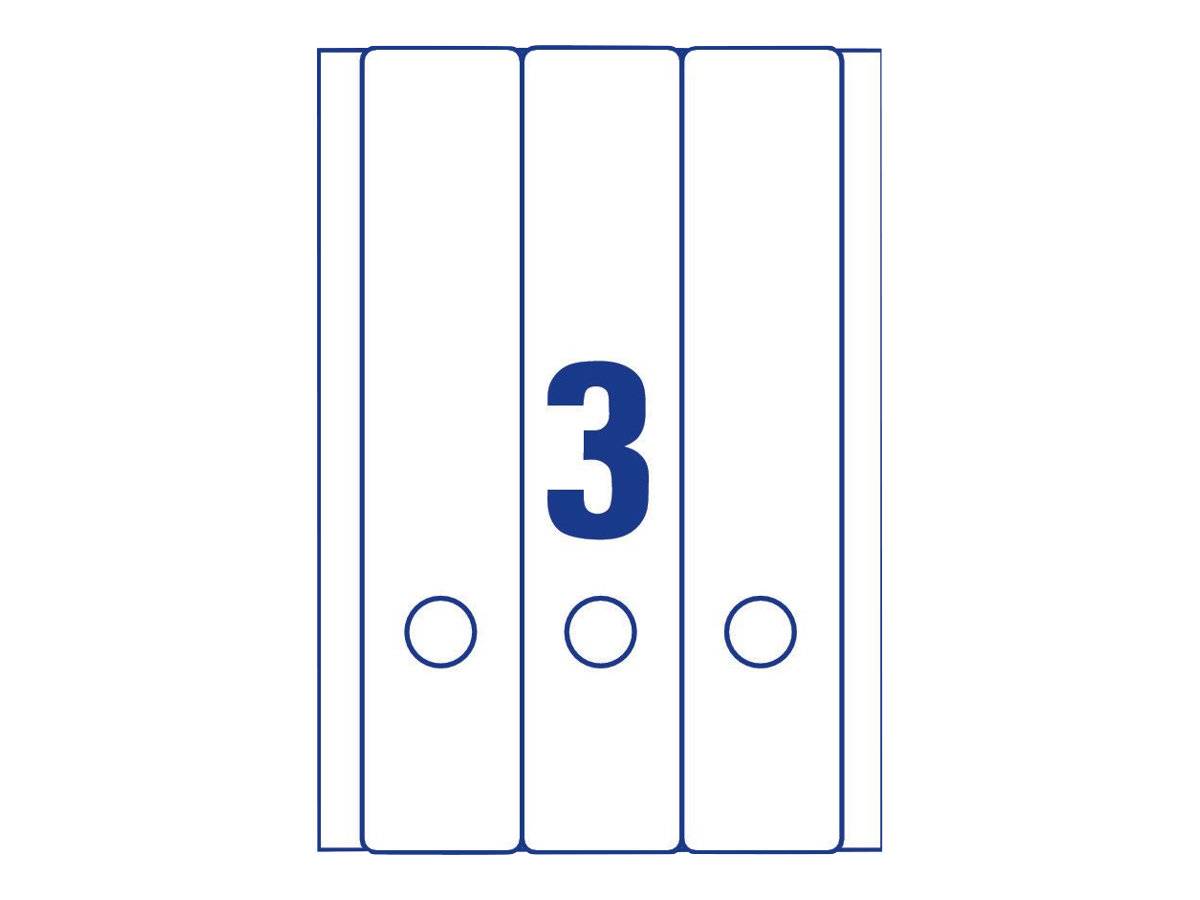 AVERY ZWECKFORM - Avery L4759 - Weiß - 61 x 297 mm 75 Stck. (25 Bogen x 3)