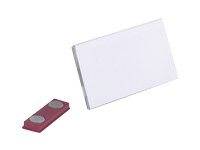 DURABLE - Namensschild - für 40 x 75 mm - Magnet - durchsichtig (Packung mit 25)