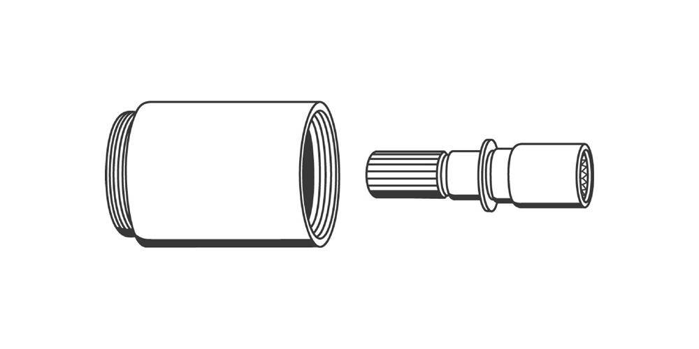 GROHE Verlängerungsset 40mm f UP-Ventil DN 20/25/32 chr