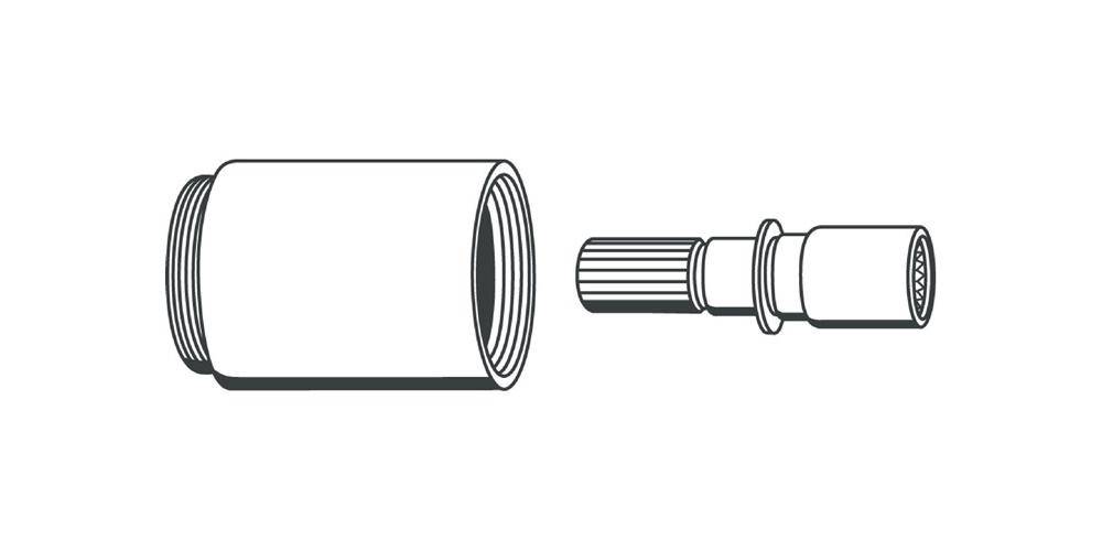 GROHE Verlängerungsset 40mm f UP-Ventil DN 20/25/32 chr
