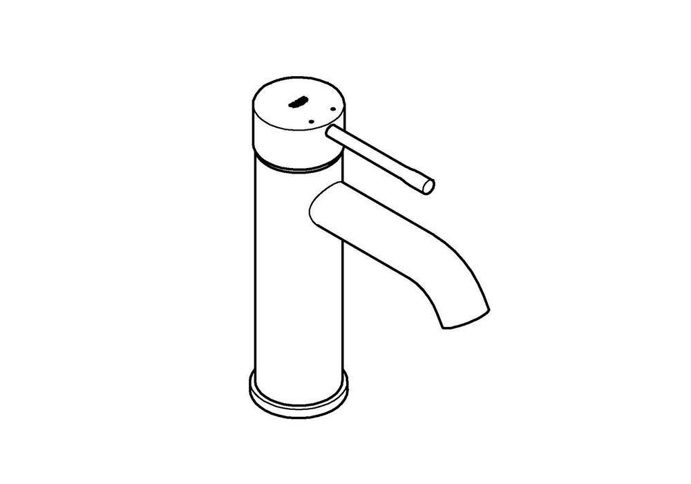 GROHE Einhand-Waschtischbatterie ESSENCE DN 15, S-Size, glatter