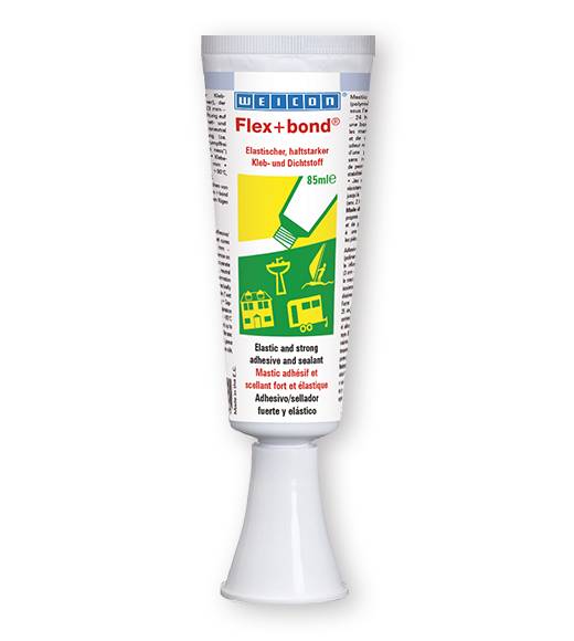 WEICON 13350085 Flex+bond weiß, 85 ml Elast., haftstarker Kleb- und Dichtstoff