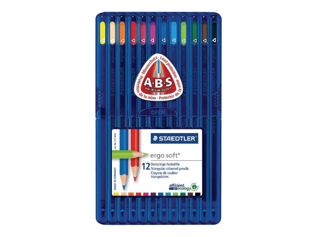 STAEDTLER ergosoft - Farbstift - gemischte Farben (Packung mit 12)