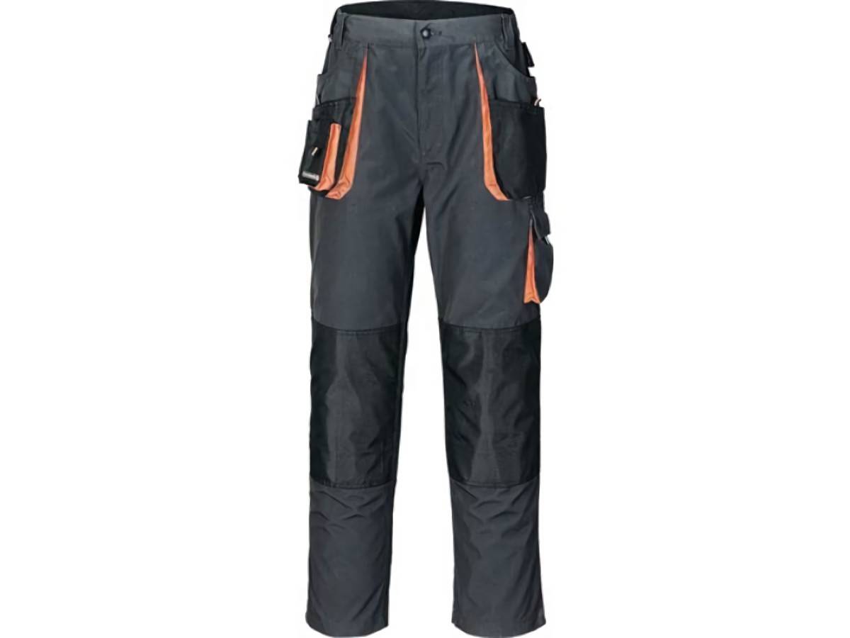 TERRATREND 3230-FB.-6310 Herrenhose Größe 46 dunkelgrau/schwarz/orange