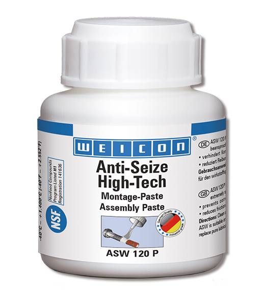 WEICON 26100012 Anti-Seize ASW 120 P 120 g, High-Tech Montagepaste