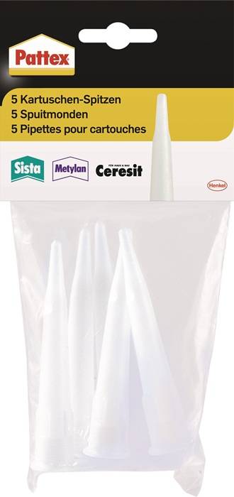 Kartuschenspitzen PFWKS Ku.5 Spitzen,1 Verschlusskappe Btl.PATTEX