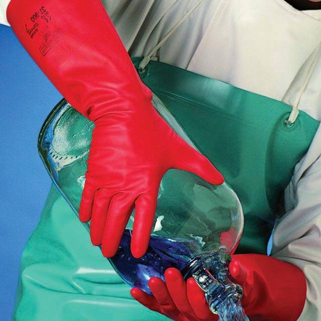 Ansell Handschuh 37-900 Gr.10 SOL-VEX PREMIUM, rot, 380 mm lang