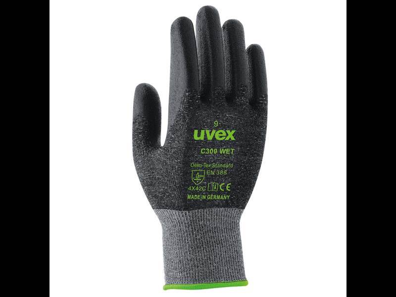 UVEX Handschuh 6054210 Strick-Handschuh, C300 wet, Gr. 10