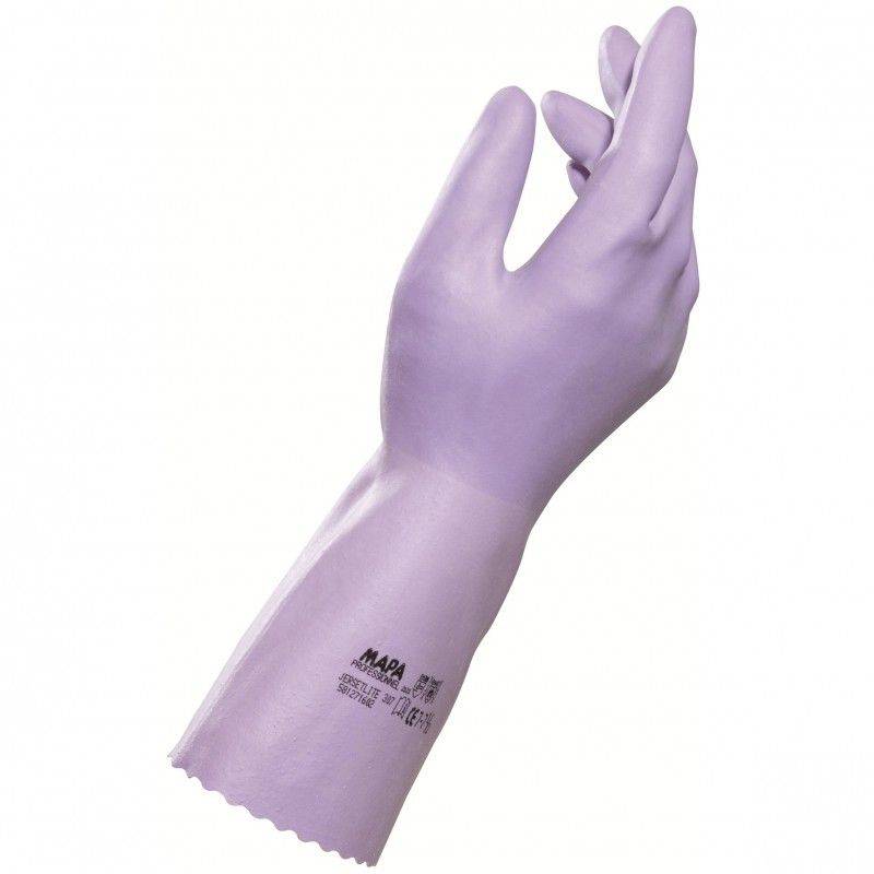 Mapa 307 Jersette (ex: JERSETLITE) Gr.7 Handschuh Naturlatex, blass lila