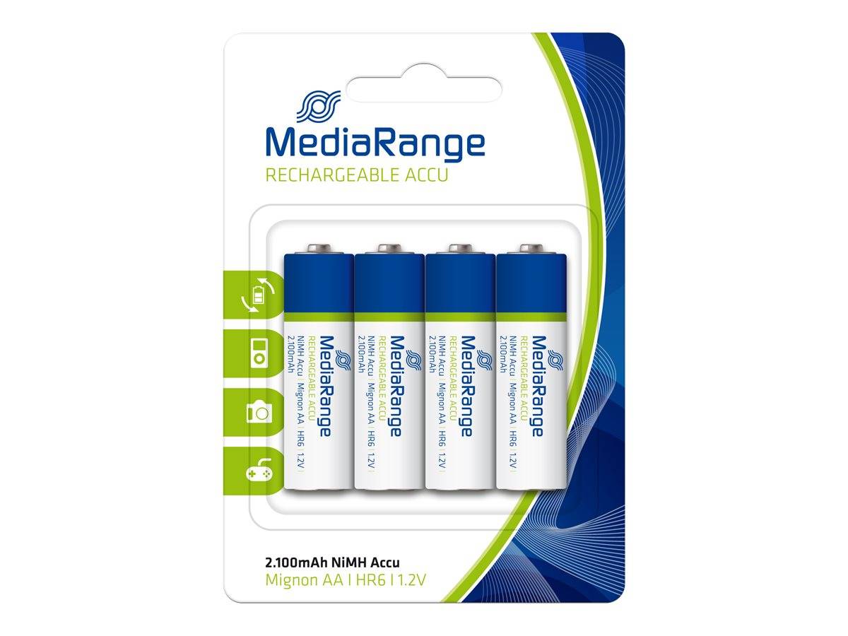 MEDIARANGE Batterie 4 x AA-Typ - NiMH - (wiederaufladbar)