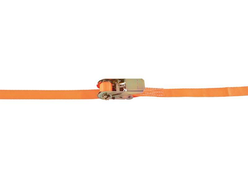 ZURRGURT Ratschen, 1-teilig, 25 mm x 4 m, DIN EN 12195-2, LC 250 daN, Orange