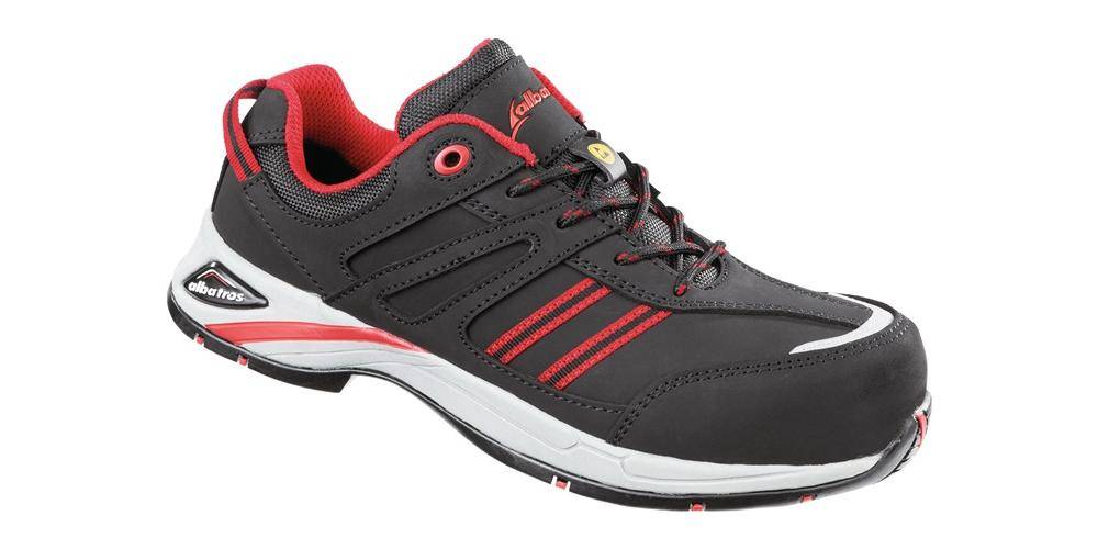 ALBATROS Damensicherheitsschuh JAZZ WNS LOW Gre 42 schwarz/rot S3 HRO