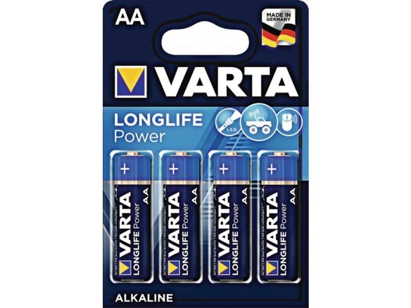 VARTA 4906110414 Batterie Longlife Power 1,5 V AA-AM3-Mignon 2960 mAh LR6 4906
