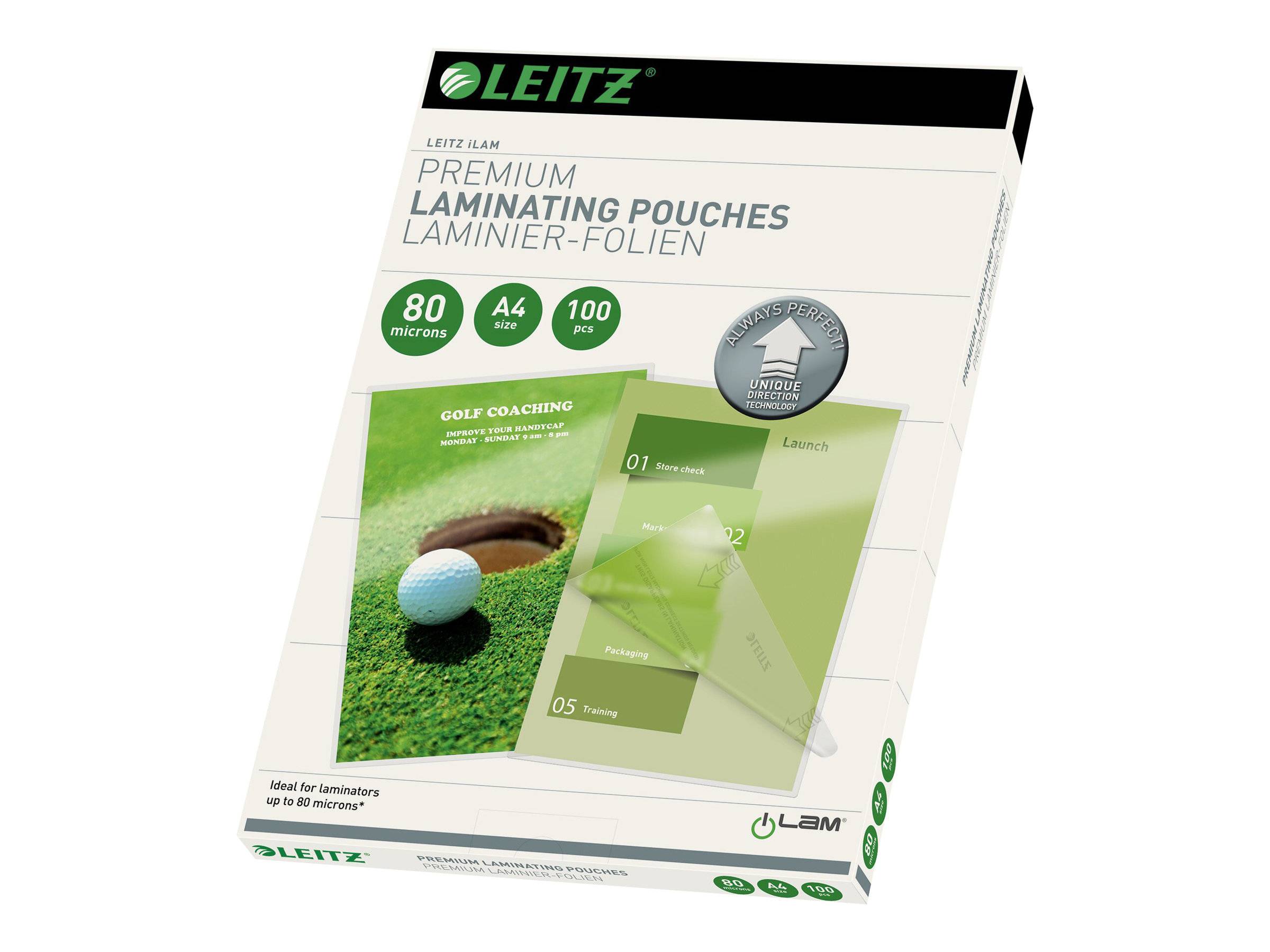 ESSELTE LEITZ - Leitz - Glänzend, kristallklar - A4 (210 x 297