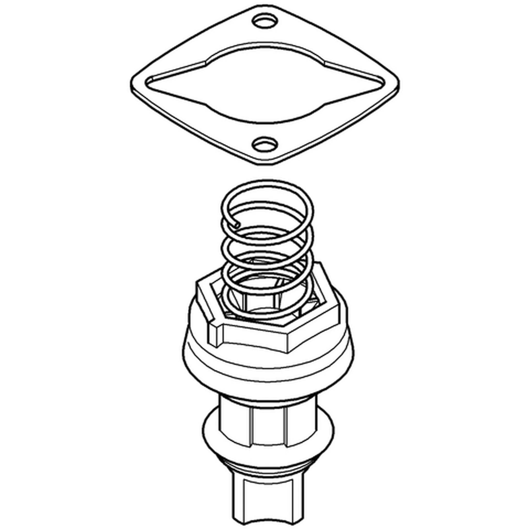 Grohe Ersatzkolben Typ 43450 für Urinal-Druckspüler Aufputz kompatibel, 1 Stk.