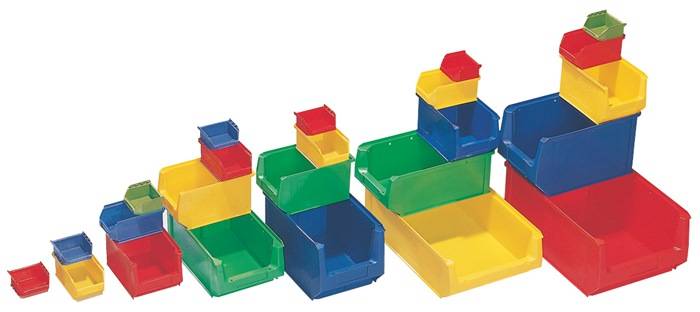 Sichtlagerkasten L350/300xB210xH140mm PE blau PROMAT
