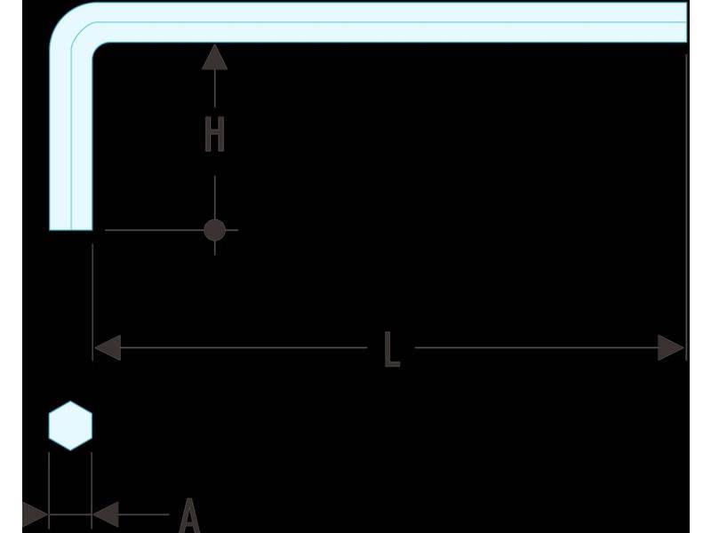 Facom 82H.10 Stiftschluessel kurz Sechskant 10 mm