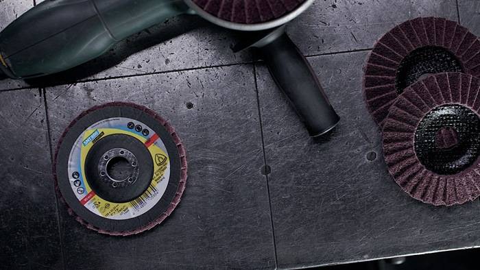 Fächerscheibe SMT 800 D.115mm K.medium 12Grad gewölbt INOX NK KLINGSPOR