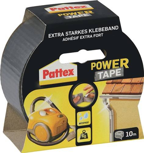 PATTEX PT1DS Gewebeband Power-Tape silber-grau Länge 10 m Breite 48 mm
