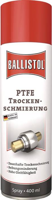 PTFE Trockenschmierung farblos/weißlich n.dem Trocknen 400ml Spraydose BALLISTOL
