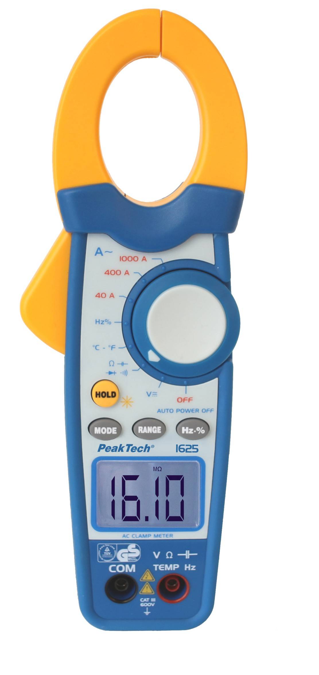 Stromzangenamperemeter ~ 4.000 Counts ~ 1000 A AC mit DMM